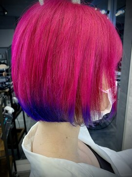 キャラ シャローネ 池袋(Chara Chalone) 資生堂カラーミューズを使ったスタイル/ボブ/グラデーション