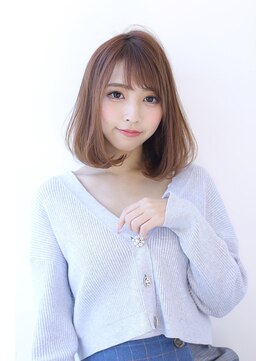 オーロ 宝塚店(ORO) 20代30代40代透明感マロンベージュニュアンスカラーAラインボブ