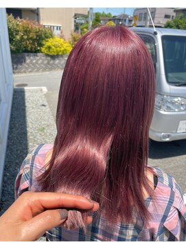 アプシー 三木店(Apsee) ブリーチ3回以上必須！ピンクカラー