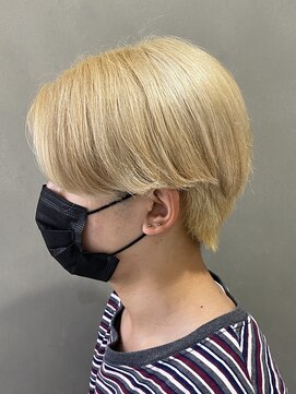 エルマーク(L-MARK) センターパートブリーチダブルカラーフェイスフレーミン