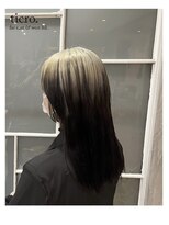 チクロ(ticro) 【チクロ】韓国　グラデーション　ホワイト× ブラック