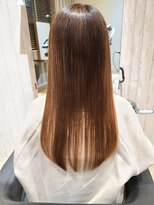 ヘアサロン フラット(hair salon flat)&nbsp;ハリウッドトリートメント30代40代ライトブラウンロング