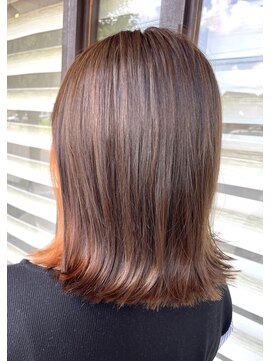 エージー ヘアー フジガオカ(A.G hair FUZIGAOKA) 矯正毛でも出来る！ブリーチを使わぬハイライトカラー