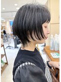 【morio札幌】札幌ショート 大人かわいい黒髪マッシュウルフ
