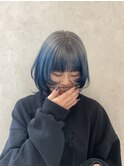 【REINA】Roots Color (silver × blue)