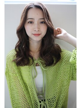 アズグロウ エクラ(AS GROW 'eclat) ウェーブ/ロング[デザインカラーレイヤーカットウェットヘア]