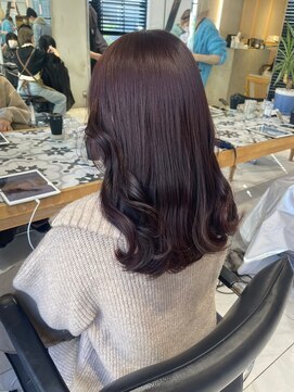 ガリカ 渋谷(Gallica) 【mami】こっくり深みラベンダーグレーブリーチなしダブルカラー