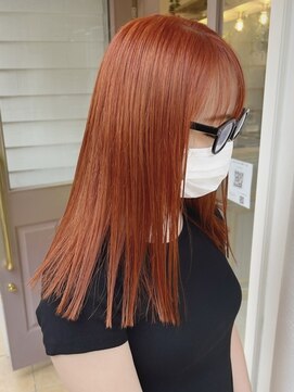 アプリ バイ リアン 浦和(appri by Rien) オレンジカラー/ココアベージュ//ロングヘア[浦和/浦和駅]