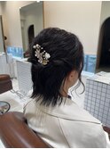 ヘアセット×ハーフアップ