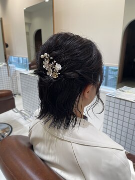 ファスナーグランデ(fustener grande) ヘアセット×ハーフアップ