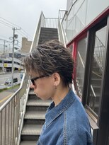 アイズ 海老名(AIZU)&nbsp;フェザーショート　フェザーパーマ　センターパート　海老名