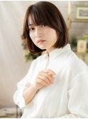 艶感斜めバング黒髪ボブディヘルシースタイルc7川口20代30代40代