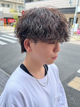 エルマーク 豊中(L-MARK) 波巻きスパイラル/シャドウパーマ/サーフカール/men's/メンズ