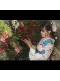 成人式/編みおろしスタイル/ポニーテール