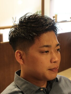 アザーハーフ(Other Half) ツーブロック×アイロンパーマ　ナチュラルカールスタイル！