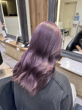 ケンジ 横須賀中央(KENJE) 1ブリーチからできるほんのり深めラベンダーピンク