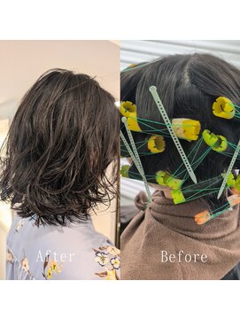 メモリーズ 銀座(Memories) ミディパーマBeforeAfter