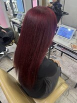 アジールヘア 所沢プロペ通り店(agir hair)&nbsp;レッドカラー ブリーチカラー