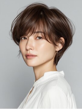 ビフィーノ リルネ(Bifino Rilune) クラゲヘアー/小顔/ココアベージュ/オリーブグレー/川西