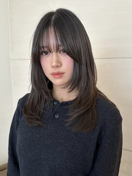 ジーナ 梅田(Zina) シアーダークカラー×ナチュラルレイヤー【Zina梅田】