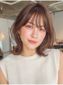レイヤーボブ/顔まわりレイヤー/髪質改善トリートメント