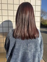 セカンド 鴨江店(2COND) レッドブラウンでツヤツヤセミロング