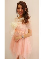 ラチャウ(La.Ciau)&nbsp;サイド流しハーフアップ♪