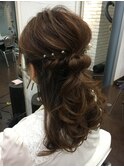ハーフアップ