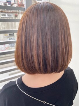 ジーナ 銀座中央通り(Zina) 【Zina】セシルカットフリンジウェーブ×フォギーベージュ