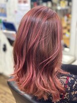 ディエス ヘアデザイン 能見台(diez hair design) 小悪魔ピンク!クールハイライト!