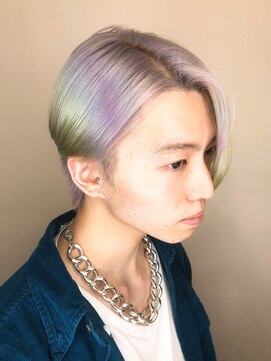 オブヘアーギンザ(Of HAIR GINZA) 【韓国マッシュ】ホワイトカラー♪ユニコーングラデーション