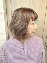 ヘアーライズ 池袋東口店(hair RISE)&nbsp;コントラストのあるベーススタイルを作ってグレー系にしました