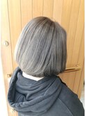 ひし形大人可愛いグレージュボブ◇