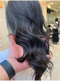 【VIVO】細めコントラストハイライト ダークグレージュ 外国人風