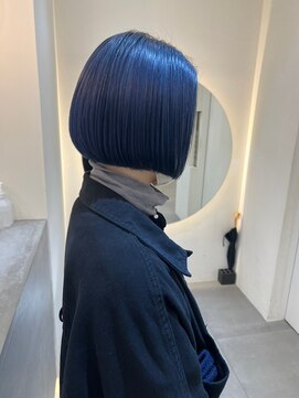 ノク(nok) ネイビー_ショコラアッシュヘルシースタイルふんわりカール