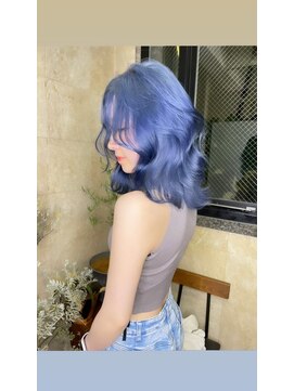 ケイト(kate) 【kate 大宮】ペールアクア×ヨシンモリ風ミディ