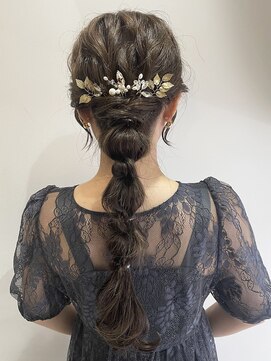 ウクラ バイ レシッド 池袋(uchla by rcid) 結婚式二次会お出掛けに♪お呼ばれヘアセット編みおろしarrange
