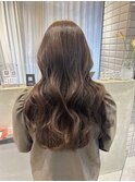 【lilley 稲永麻衣】グレージュ+ブリーチなし+天神韓国ヘア