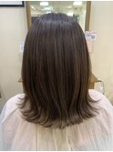 外はねボブ×髪質改善カラー アッシュアメジスト[草加]