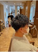 ★刈り上げマッシュ&スパイラルパーマ【北川】