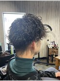【メンズ 波巻きパーマ】