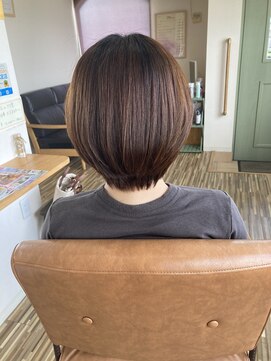 ナグモ美容室 ツヤツヤショートボブ