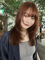 ガーランドギンザ(Garland Ginza)&nbsp;レイヤーカット　フェイスレイヤー　ロングレイヤー　暖色カラー