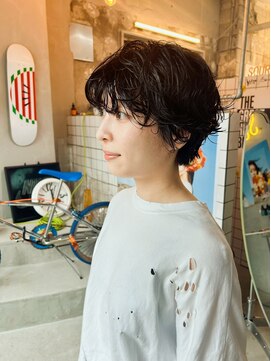 ソース(source) ///source///無造作ショートパーマ