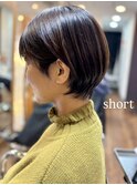 丸み襟足スッキリショート