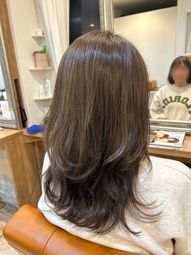 クラス リノ(CLASS lino) グレージュブラウン×レイヤーカット★