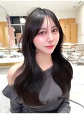 韓国レイヤーカット×透明感カラー
