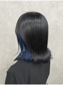 【インナーカラー♪♪】ネイビーブルー♪♪