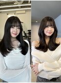2wayヘア　内巻きワンカール　くびれヘア