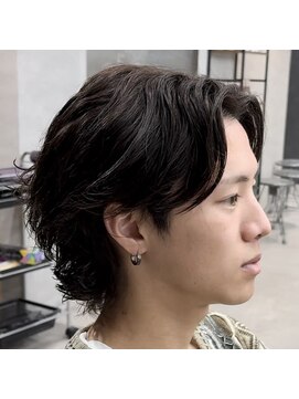 ブラック 渋谷(BLUCK) 曲がる縮毛×サーフカール